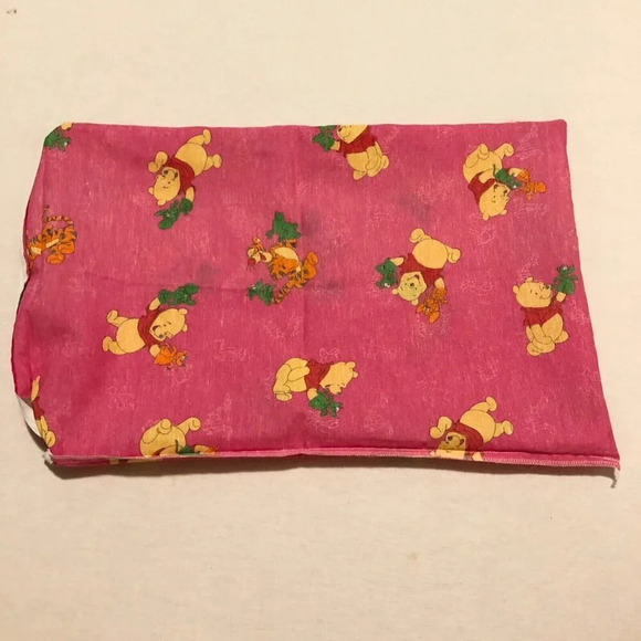 Vtg 2 Winnie The Pooh Pillow Cases Hand Puppets Pink 22.5 x 14.5 - Picture 16 of 16